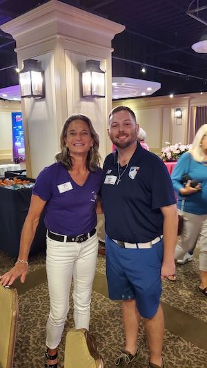 Dee Kantner and Brandon Lawson